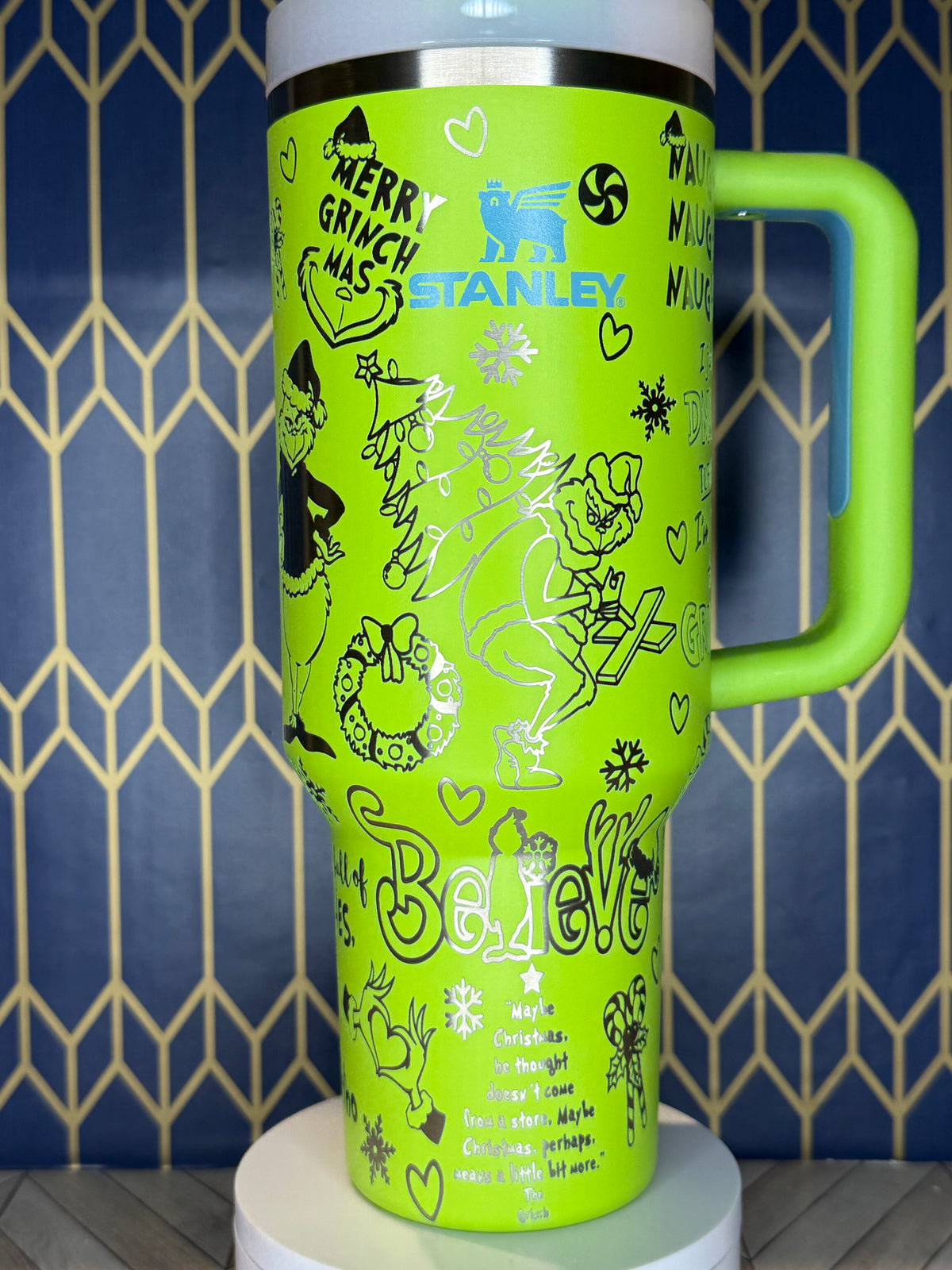 “Who’s Stealing Christmas?” Engraved Tumbler