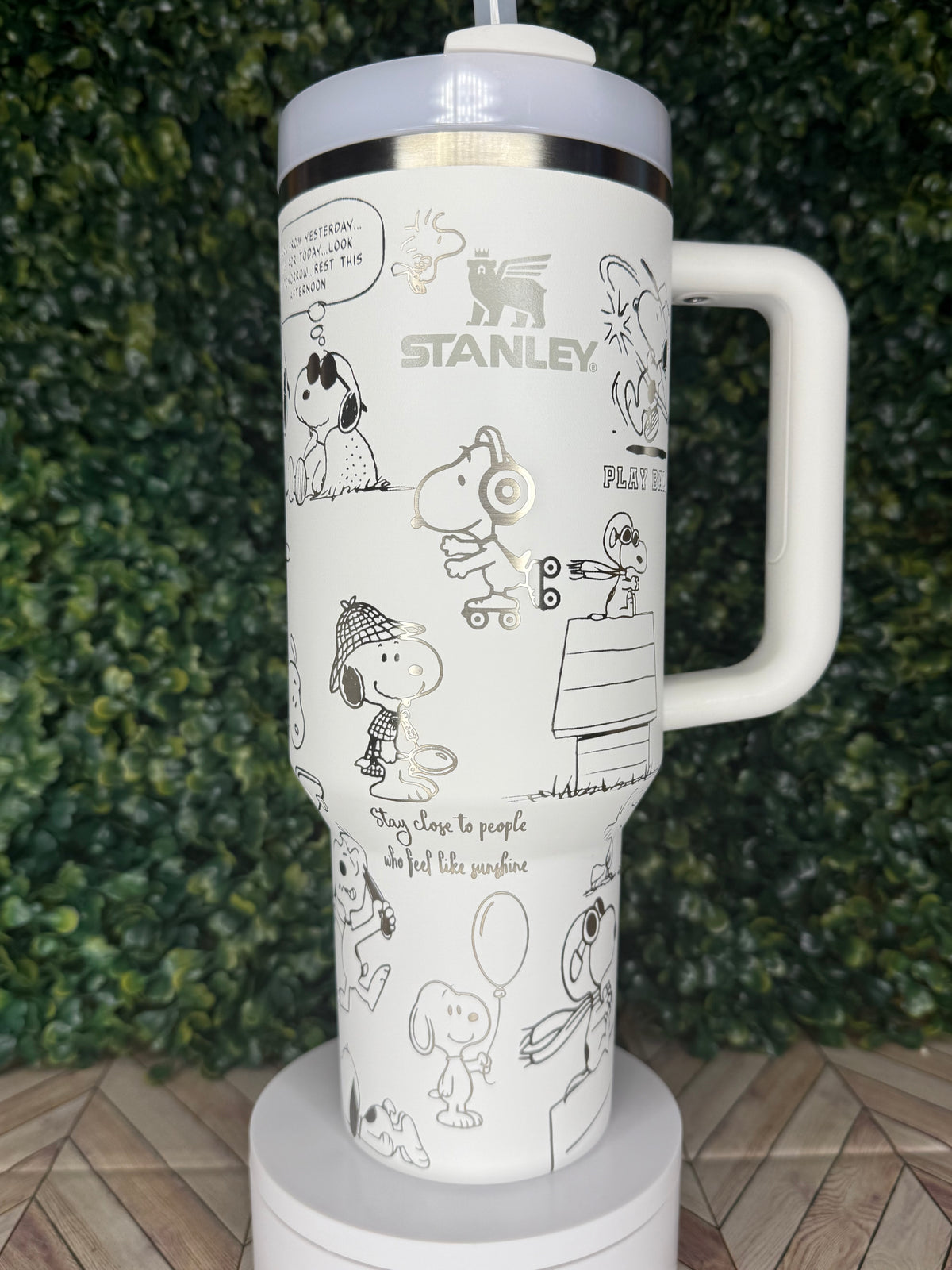 Beagle-Inspired Engraved Tumbler