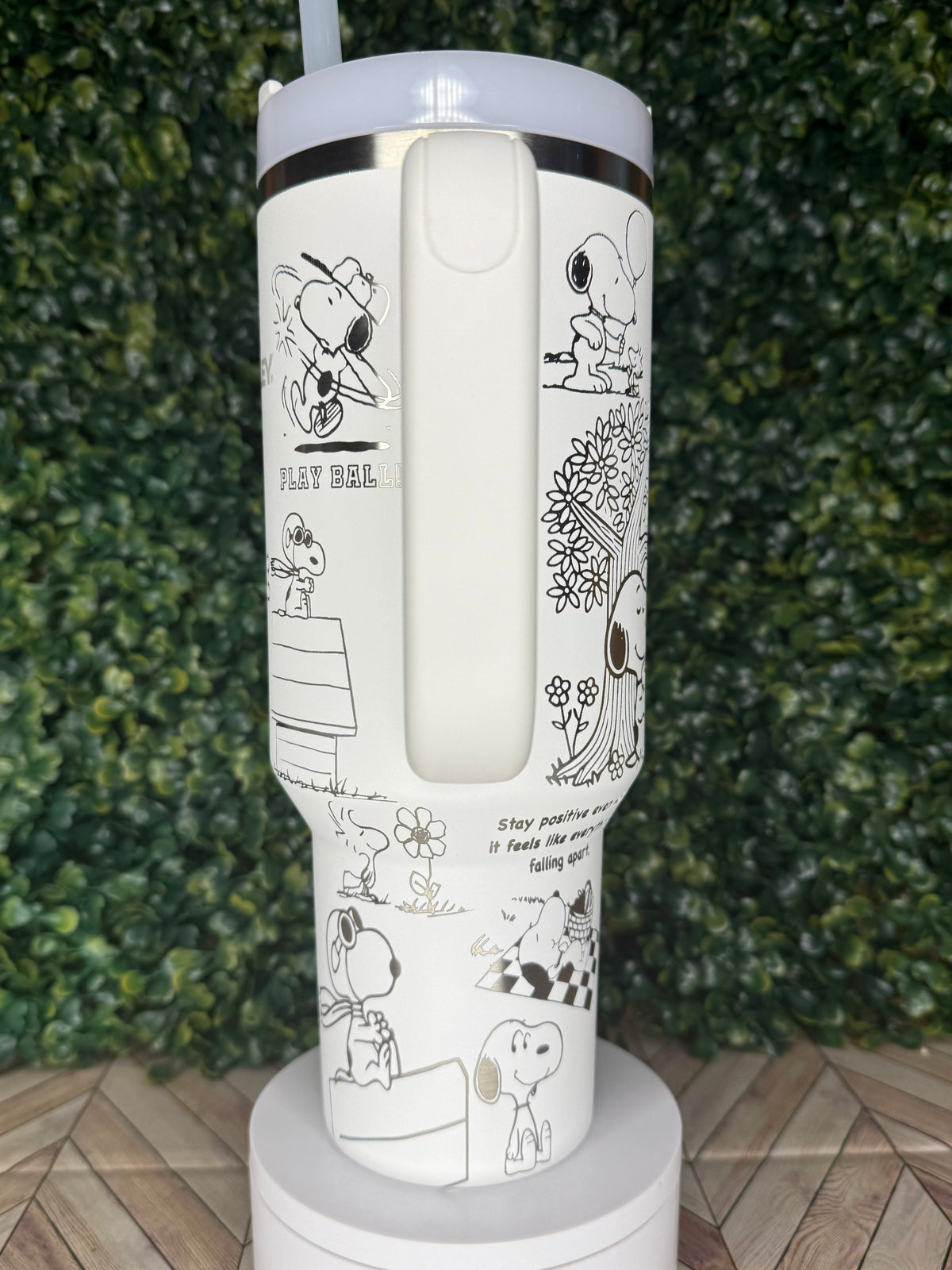 Beagle-Inspired Engraved Tumbler