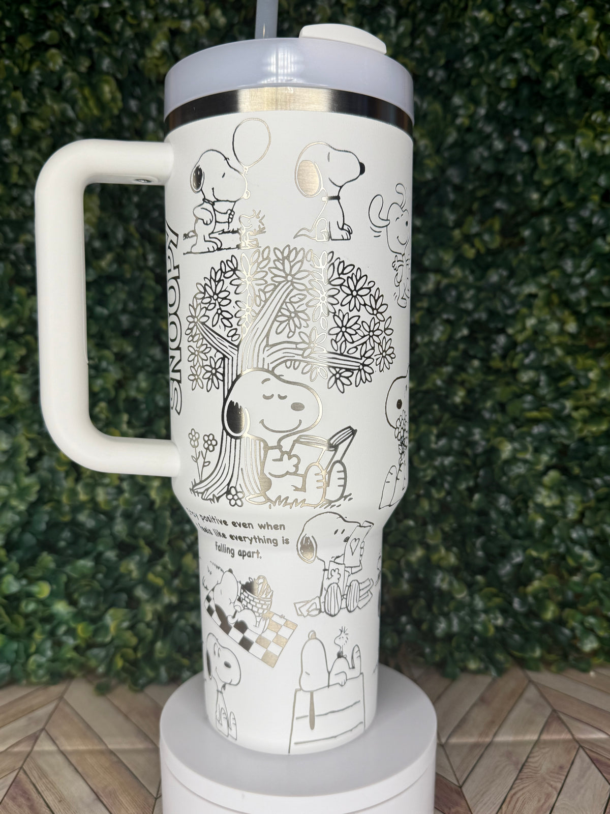 Beagle-Inspired Engraved Tumbler