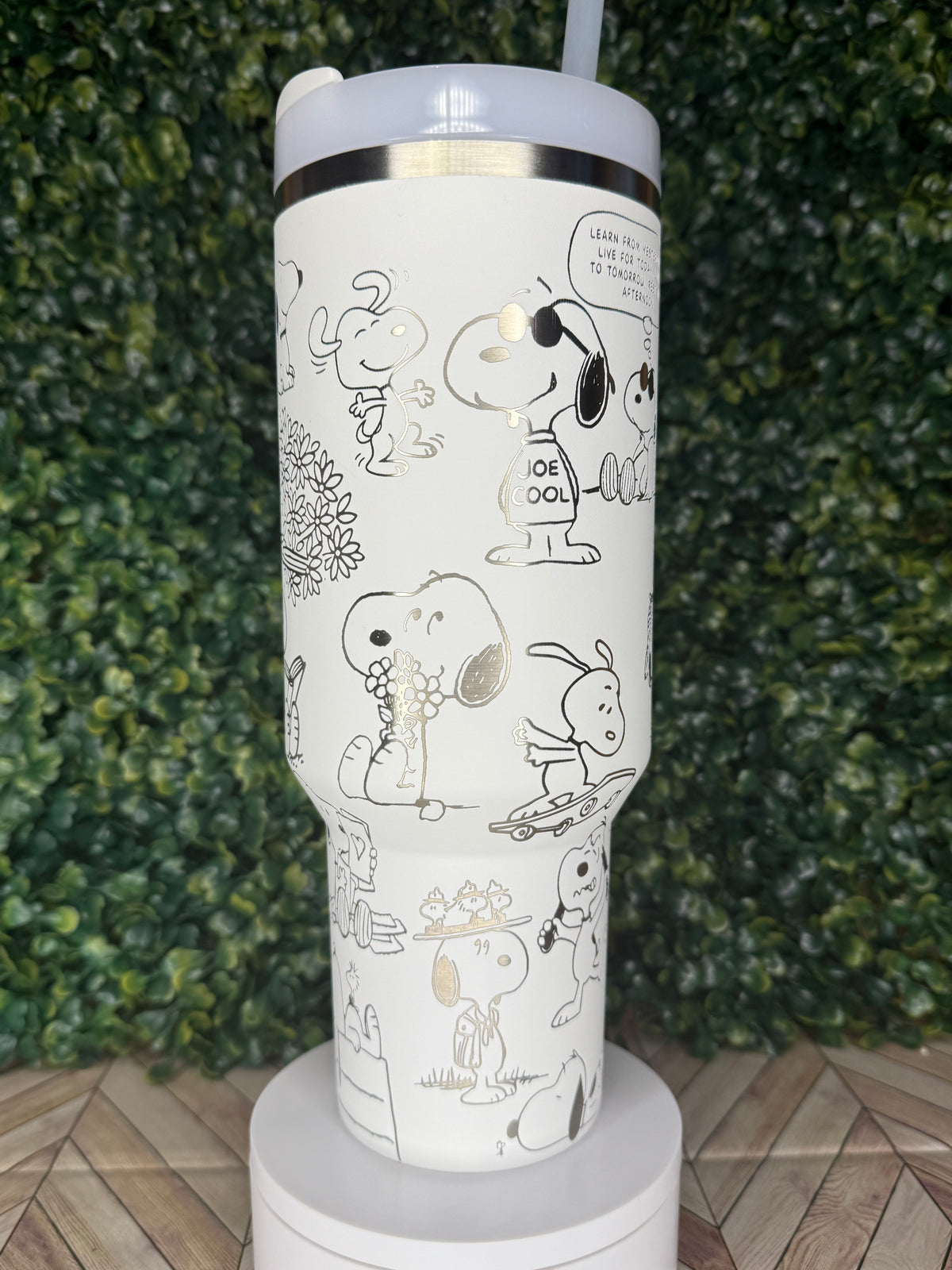 Beagle-Inspired Engraved Tumbler
