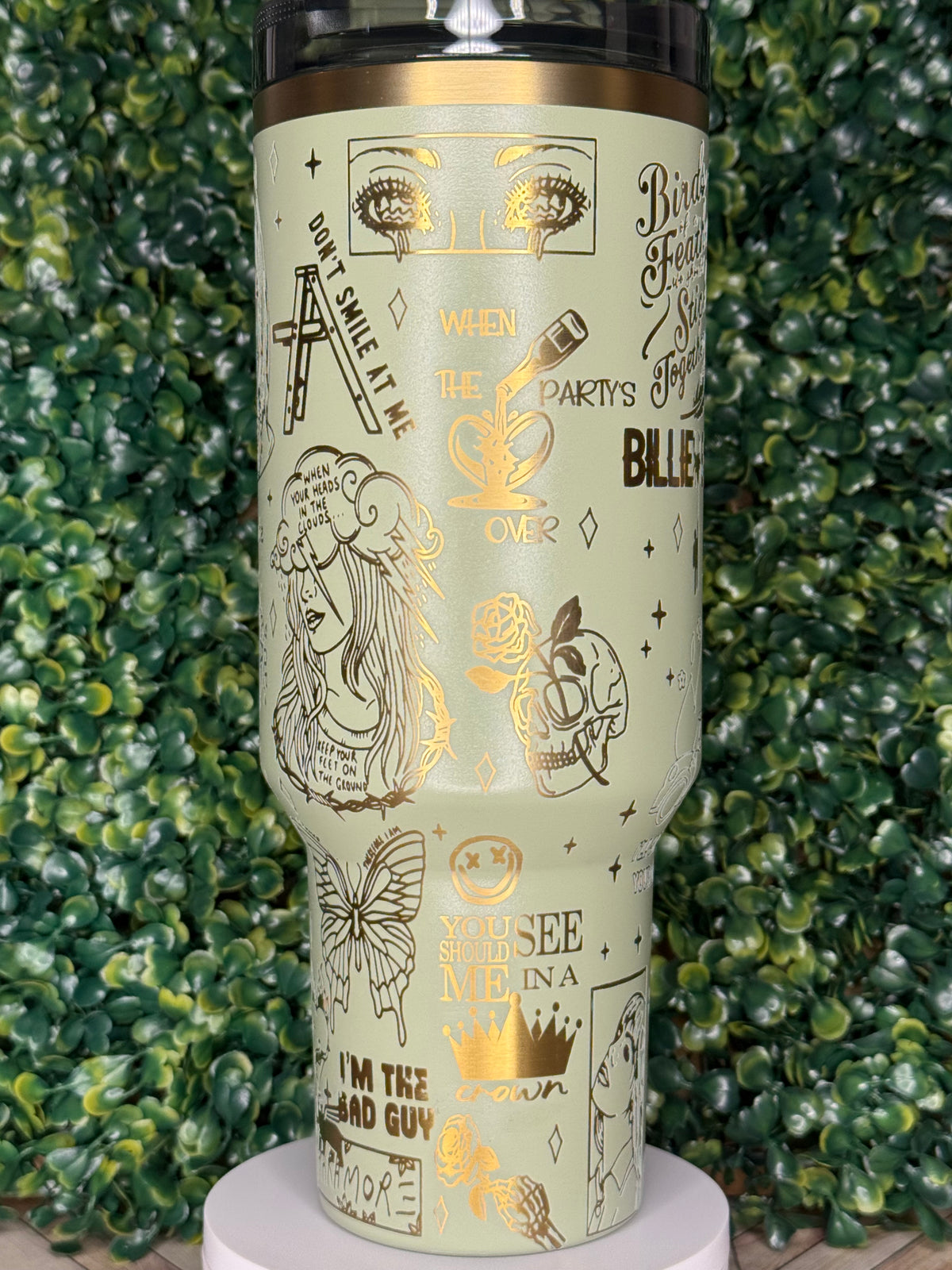 Bad Guy Vibes Laser Engraved Tumbler