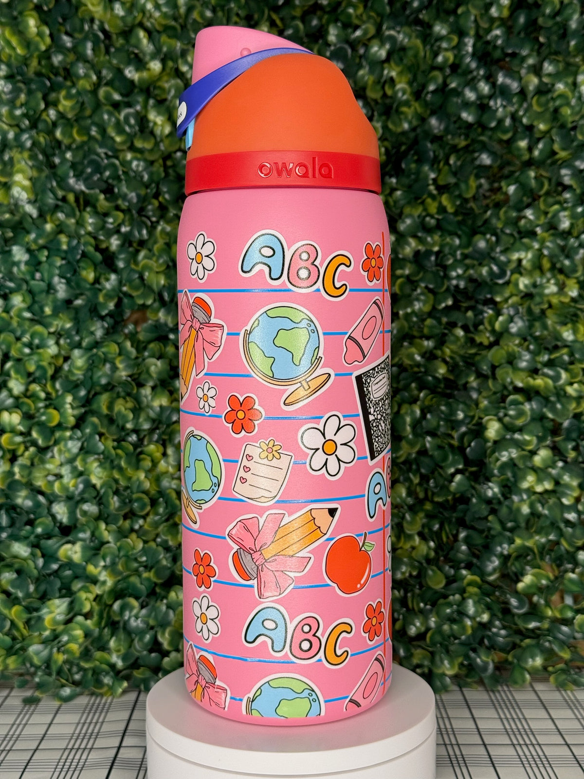 ABC & Apples Owala UV DTF Tumbler