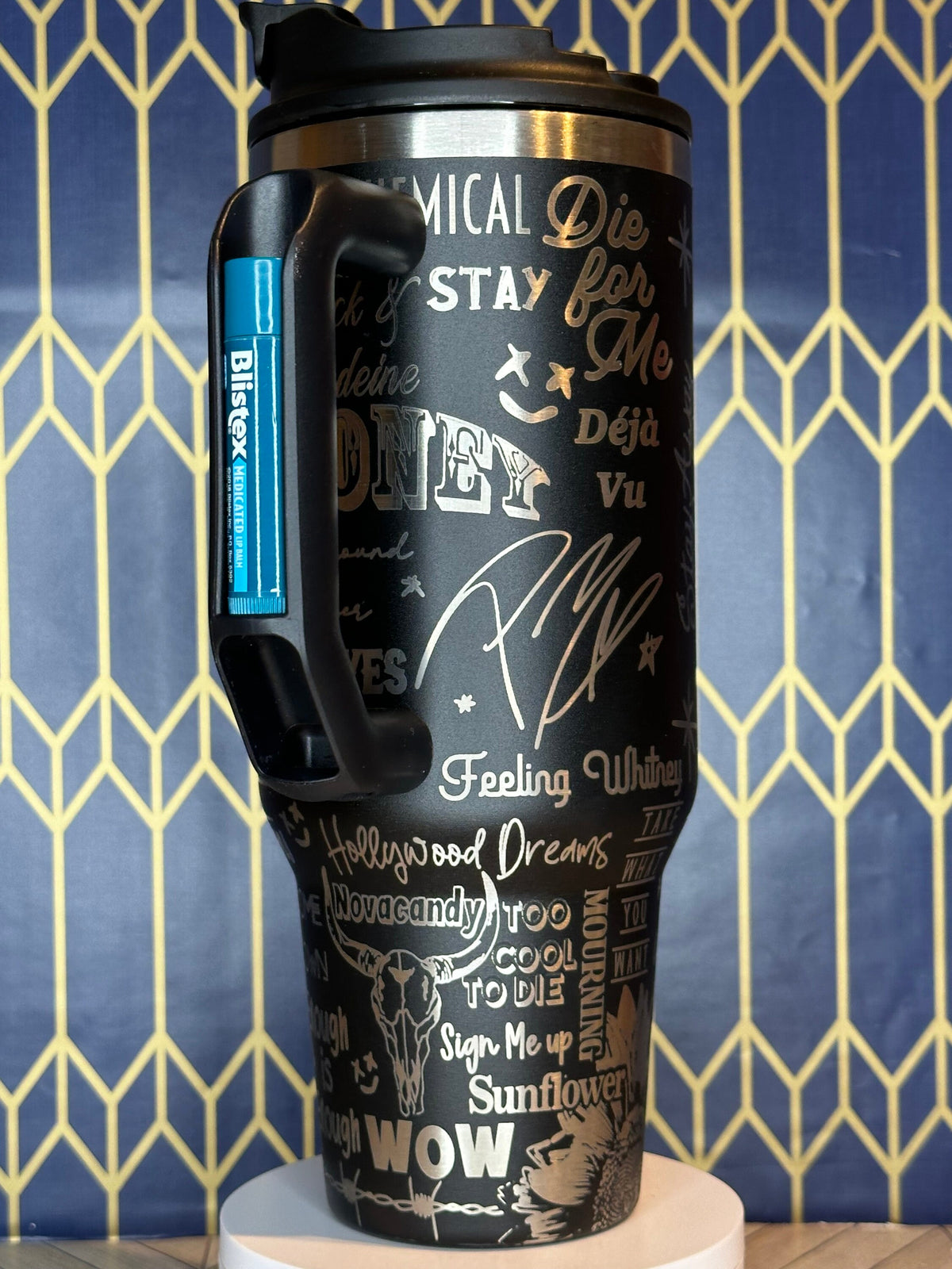 Vaso Stanley Quencher de 30/40 oz inspirado en Post Malone