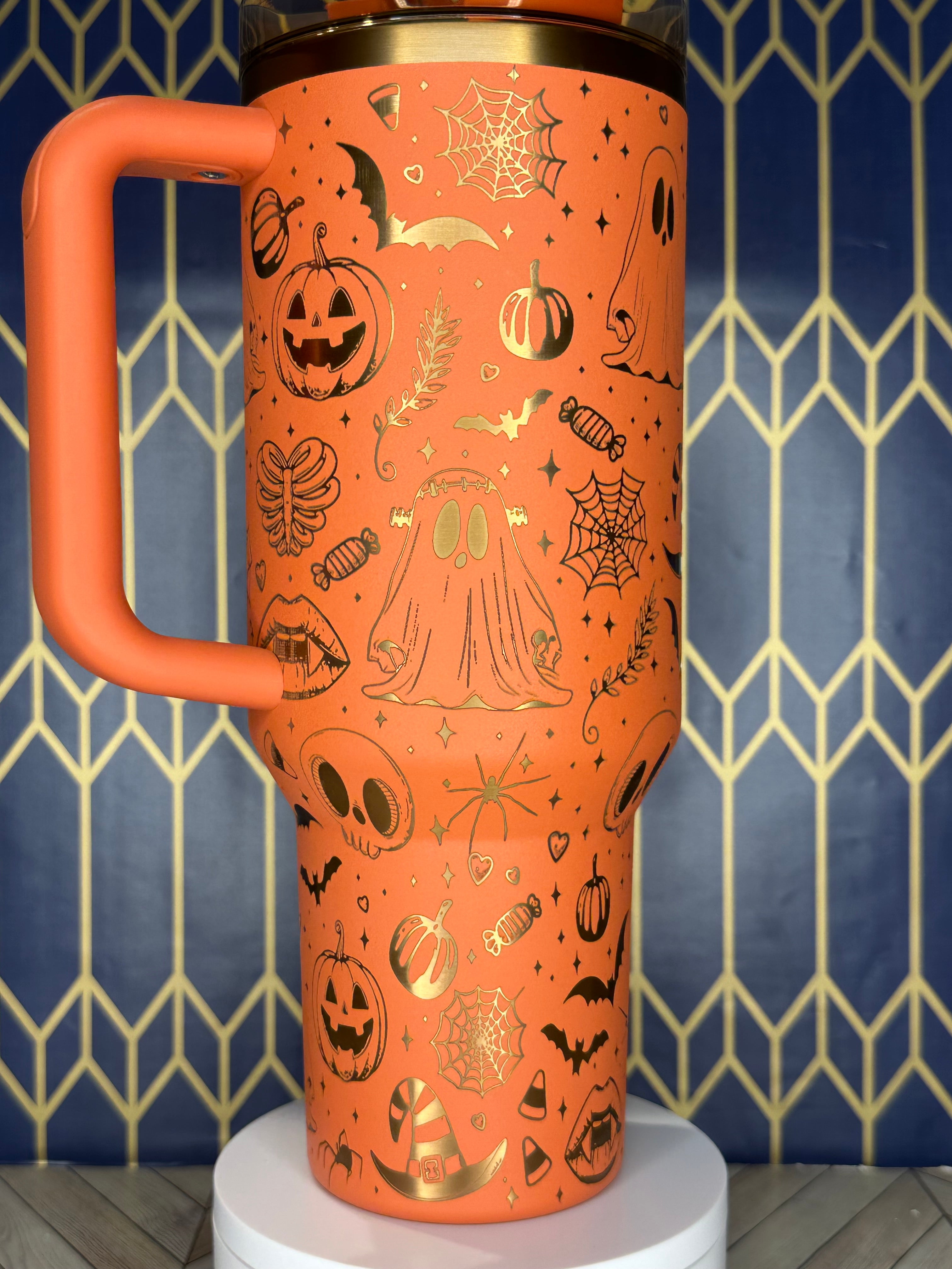 Boo's and Bones Halloween Tumbler - Stanley Quencher 30/40oz