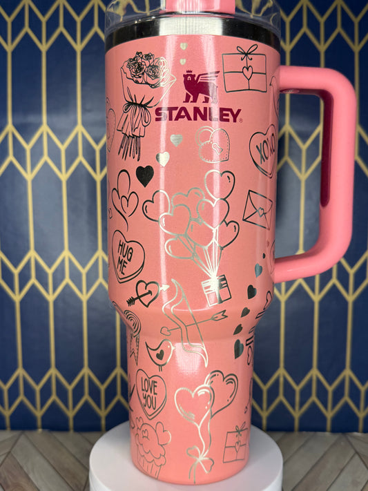 XOXO Valentine’s Day Tumbler - Stanley Quencher 30/40oz
