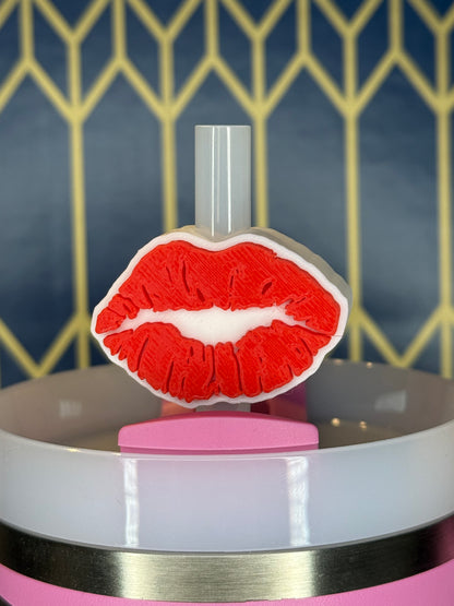 Funda de pajita con forma de beso de lápiz labial (SWAK)