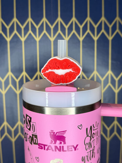Funda de pajita con forma de beso de lápiz labial (SWAK)