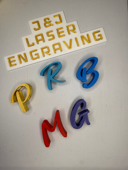 Personalized Script Letter Straw Topper