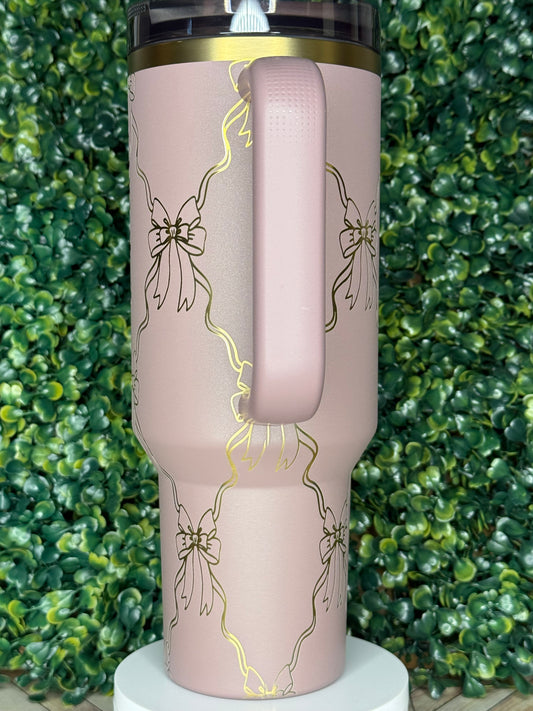 Ribbon Dreams Engraved Tumbler  - Stanley Quencher 30/40oz