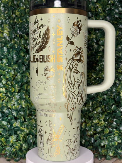 Bad Guy Vibes Laser Engraved Tumbler - Stanley Quencher 30/40oz