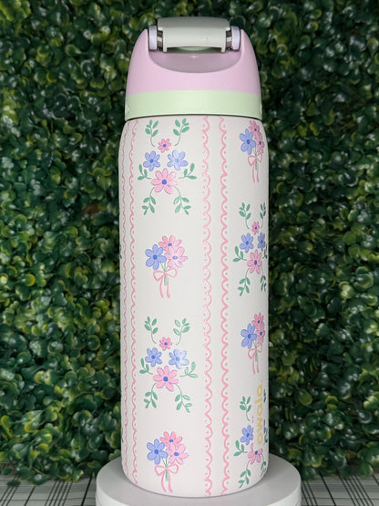 Pastel Floral UV DTF Owala Tumbler