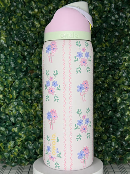 Pastel Floral UV DTF Owala Tumbler