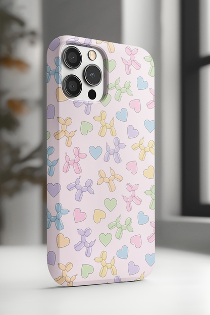 Pastel Balloon Dog Phone Case