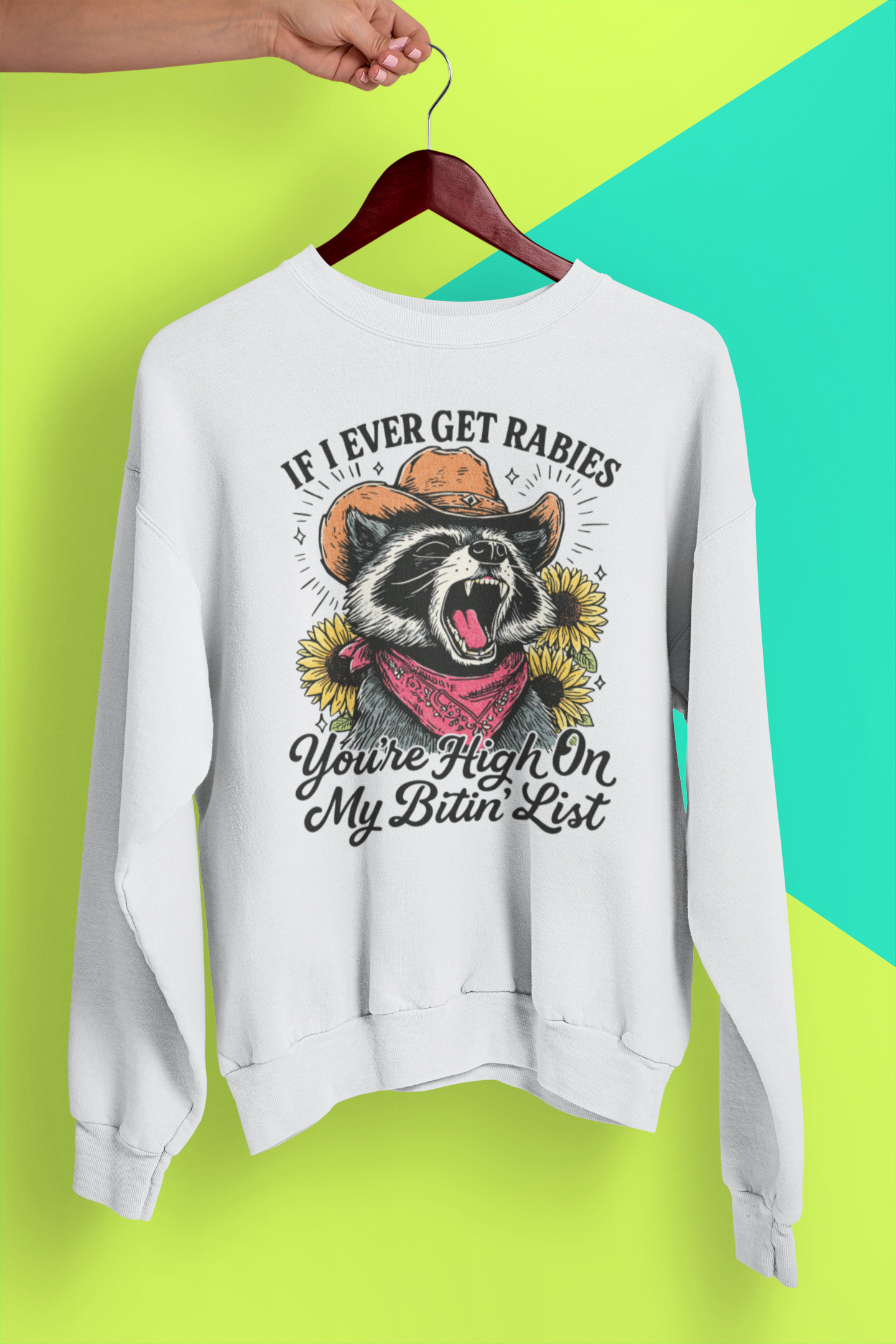 If I Ever Get Rabies Shirt, Funny Raccoon Shirt, Trash Panda Shirt, Sarcastic Shirt, Funny Animal Tee, Western Raccoon Shirt