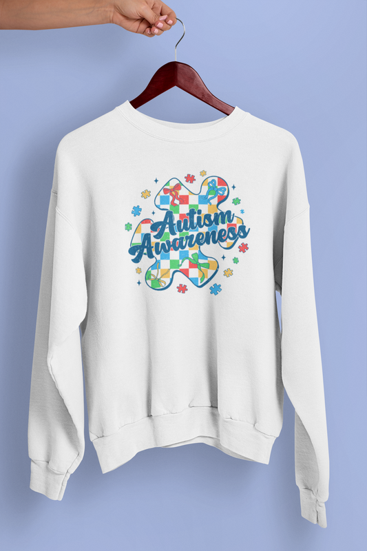 Autism Awareness Apparel – Puzzle Pattern Minimal Neurodiversity Design