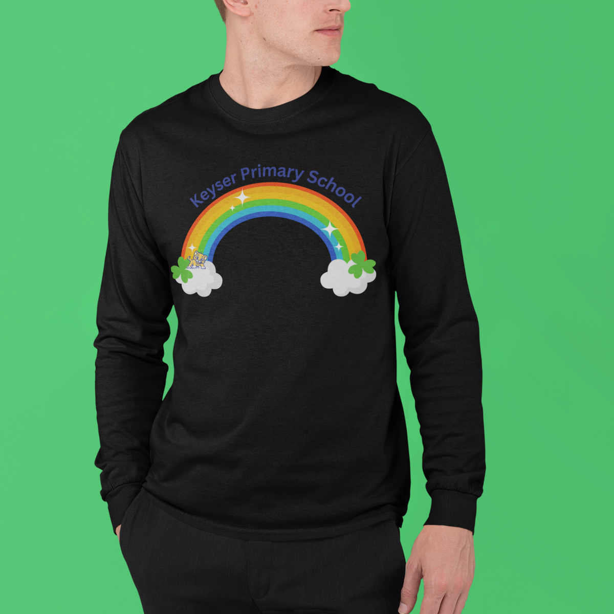 Lucky Cougar Rainbow Long Sleeve T-Shirt