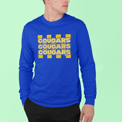 Cougars Triple Stack Long Sleeve T-Shirt