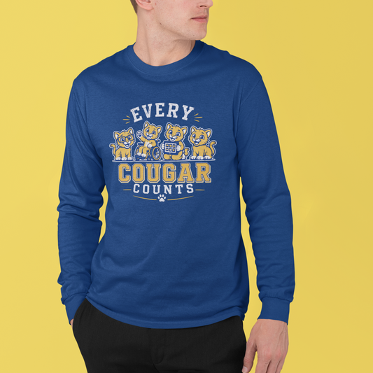 Every Cougar Counts Long Sleeve T-Shirt