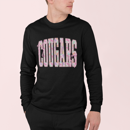 Peeps & Bows Cougars Easter Long Sleeve T-Shirt
