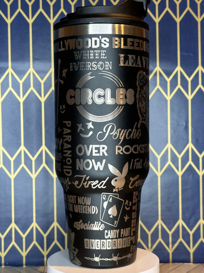 Post Malone Inspired Tumbler - Stanley Quencher 30/40oz