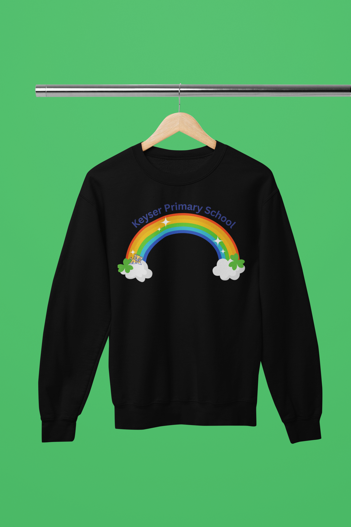 Lucky Cougar Rainbow Crew Neck Sweater