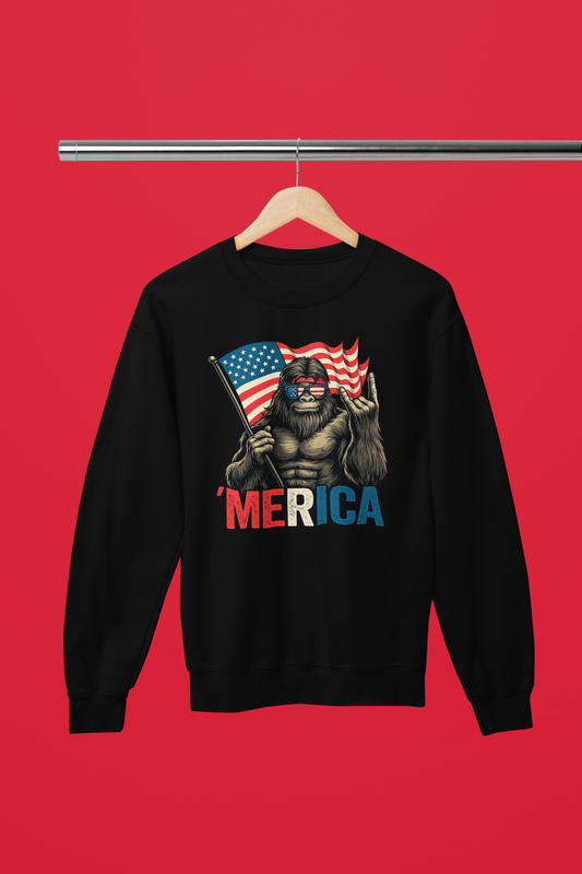 Bigfoot ‘Merica Patriotic Shirt, Funny 4th of July Apparel