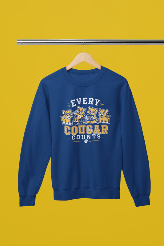 Every Cougar Counts Crew Neck Sweater