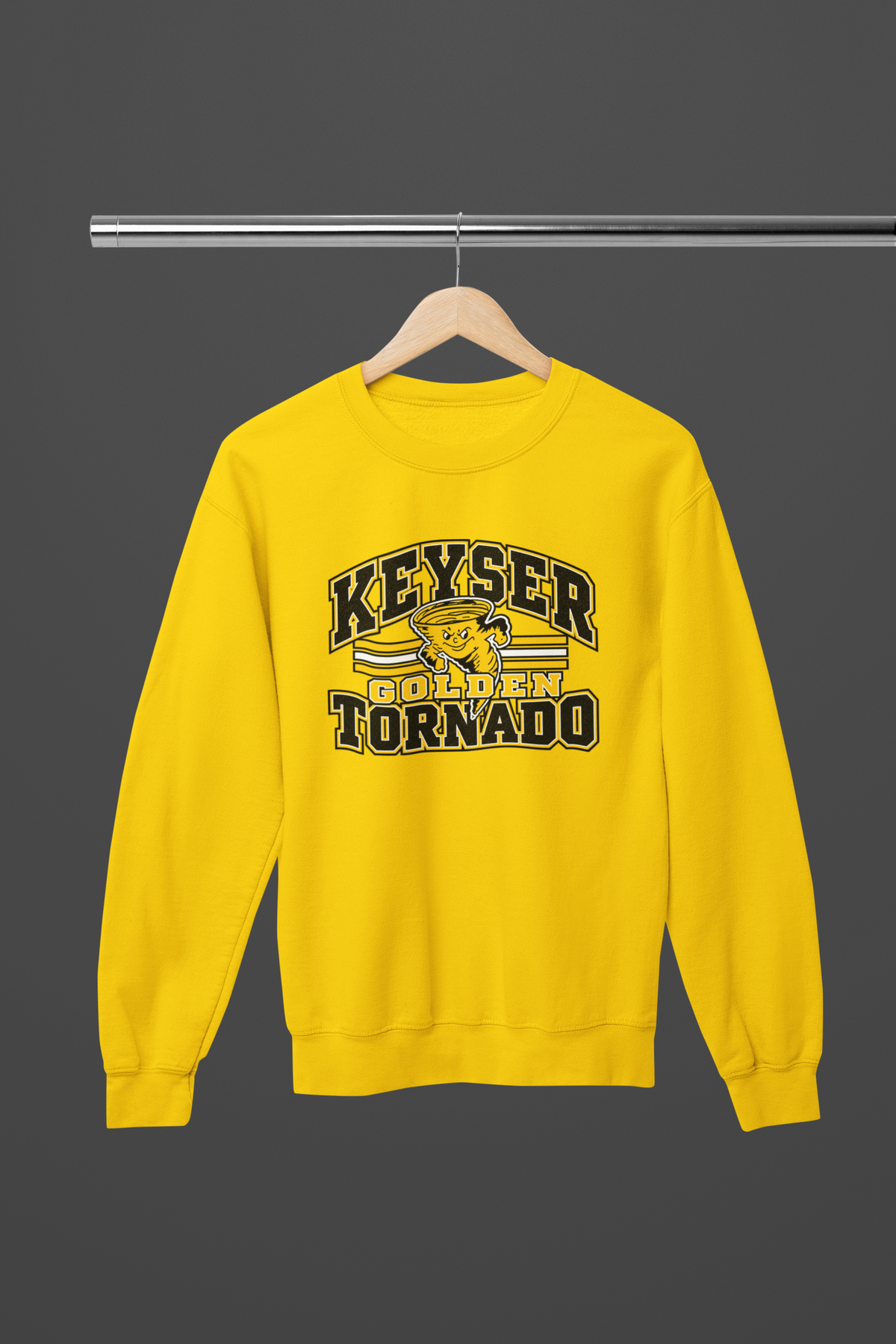 Keyser Golden Tornado Collegiate Crew Neck Sweater