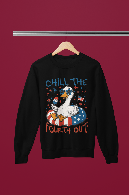 Chill the Fourth Out Duck Shirt | Funny 4th of July Apparel