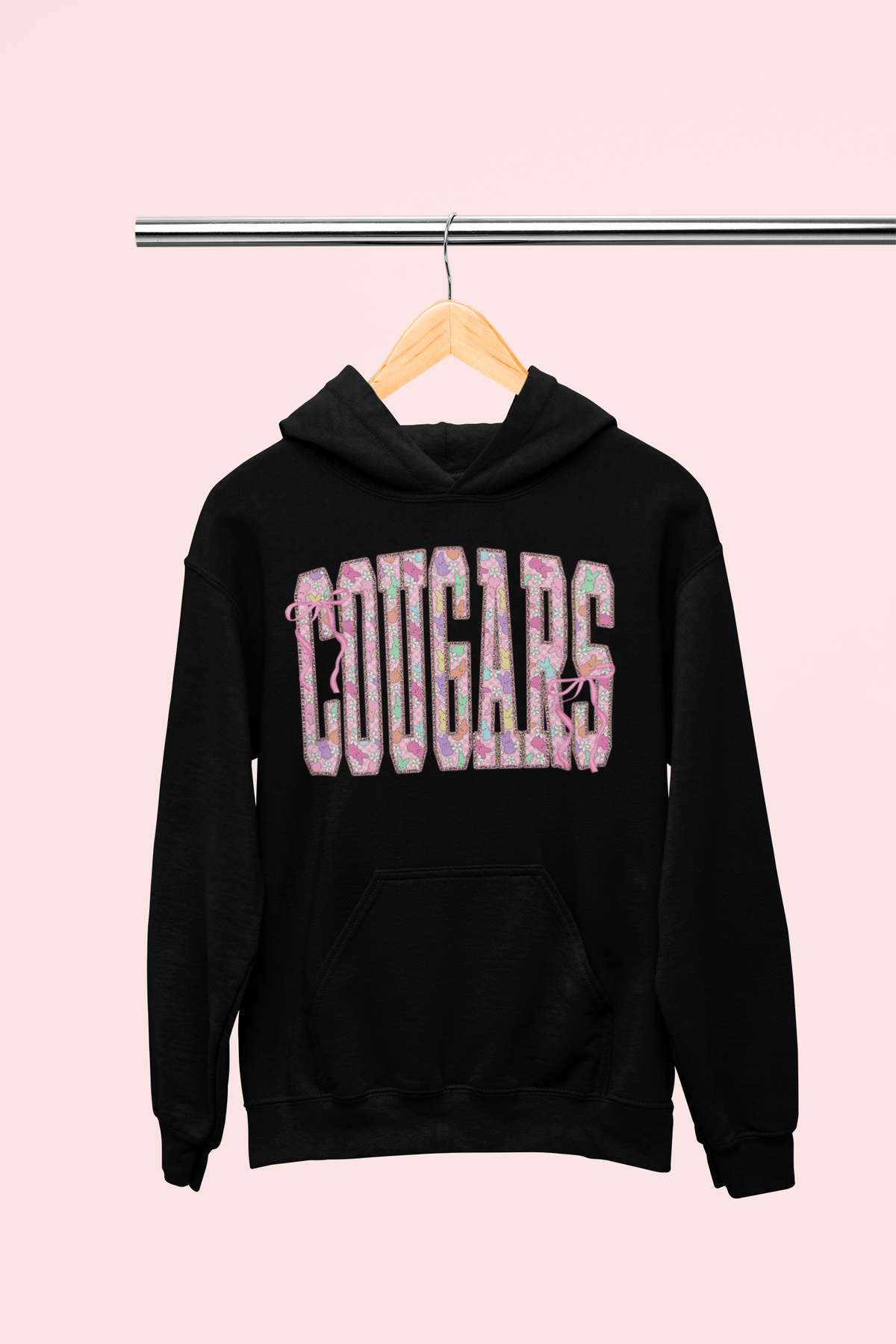 Peeps & Bows Cougars Easter Hoodie