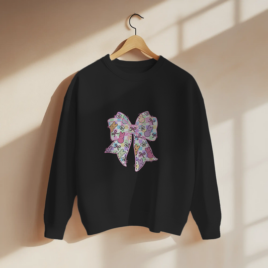 Pastel Peeps Bow Graphic Cute Easter Apparel