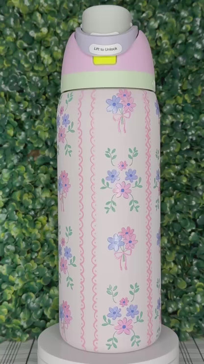 Pastel Floral UV DTF Owala Tumbler