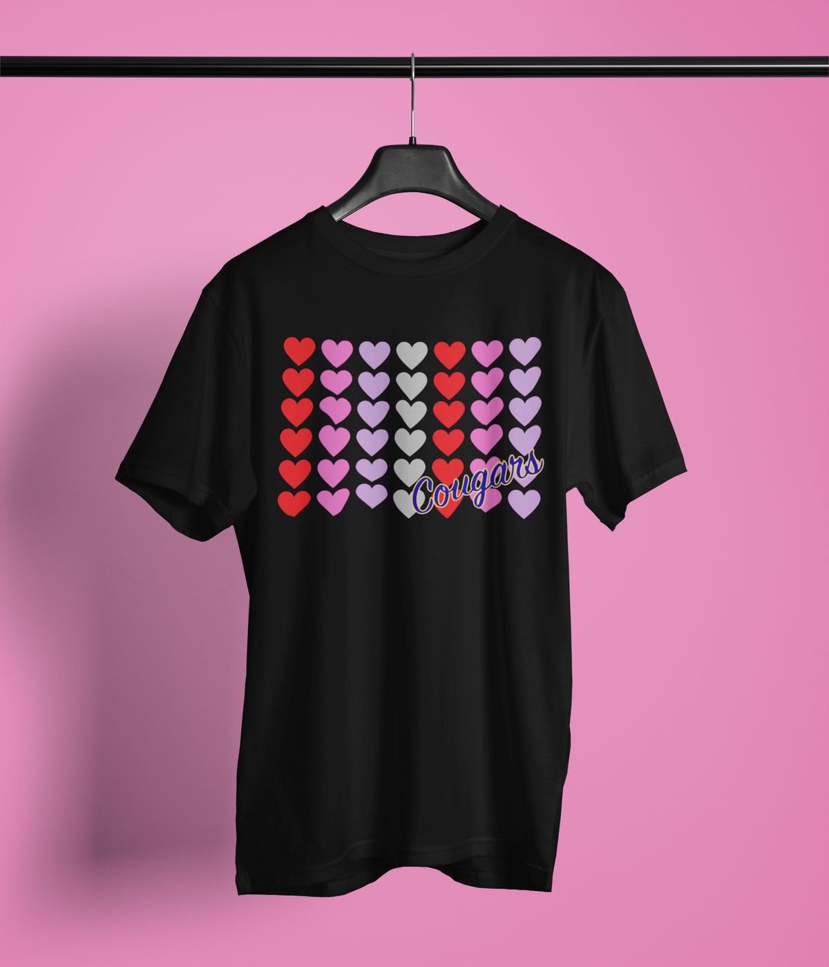 Cougars Hearts T-Shirt