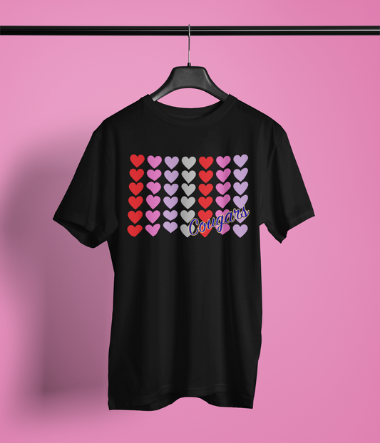 Cougars Hearts T-Shirt